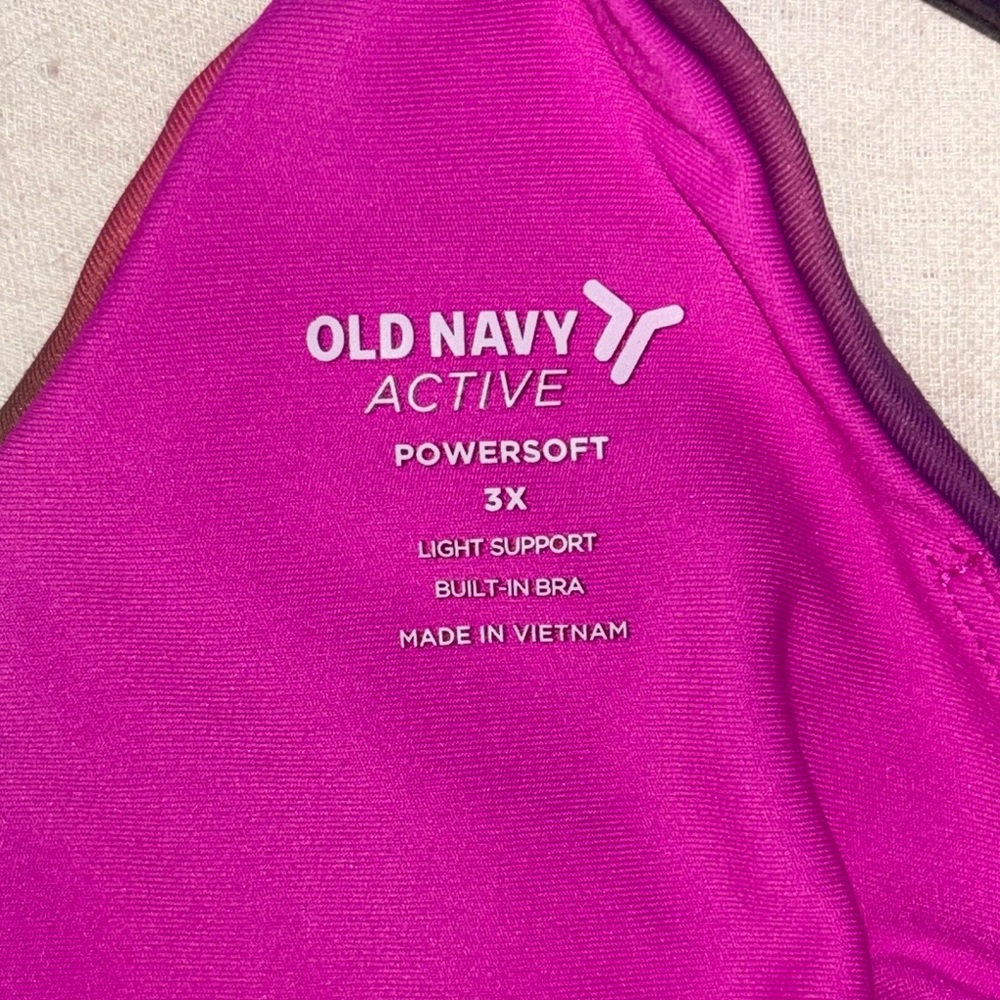 Old Navy Purple Pink Fitted Crop Tank Top - Picture 4 of 4